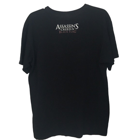 Assassins Creed IV Black Flag T Shirt Mens Large Cotton Game Pirates PROMO Tee - Picture 2 of 6